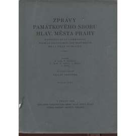 Zprávy Památkového sboru hlav. města Prahy, sv. 8/1928 (kniha není kompletní - chybí 4 přílohy)