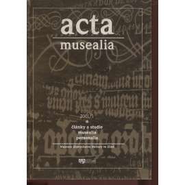 Acta musealia (Zlín, Morava), 2001/1