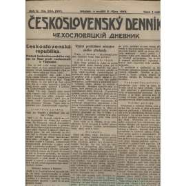 Československý denník roč. II, č. 234. Irkutsk, 1919 (LEGIE, RUSKO, LEGIONÁŘI)