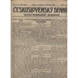 Československý denník roč. II, č. 280. Irkutsk, 1919 (LEGIE, RUSKO, LEGIONÁŘI)