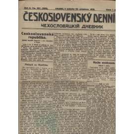 Československý denník roč. II, č. 291. Irkutsk, 1919 (LEGIE, RUSKO, LEGIONÁŘI)