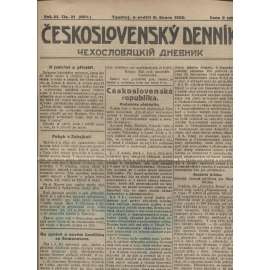 Československý denník roč. III, č. 31. Tanchoj, 1920 (LEGIE, RUSKO, LEGIONÁŘI)
