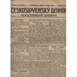 Československý denník roč. III, č. 106. Vladivostok, 1920 (LEGIE, RUSKO, LEGIONÁŘI)