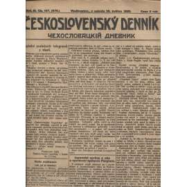 Československý denník roč. III, č. 107. Vladivostok, 1920 (LEGIE, RUSKO, LEGIONÁŘI)