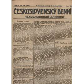Československý denník roč. III, č. 109. Vladivostok, 1920 (LEGIE, RUSKO, LEGIONÁŘI)