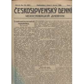 Československý denník roč. III, č. 119. Vladivostok, 1920 (LEGIE, RUSKO, LEGIONÁŘI)