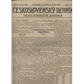 Československý denník roč. III, č. 45. Divizionnaja, 1920 (LEGIE, RUSKO, LEGIONÁŘI)
