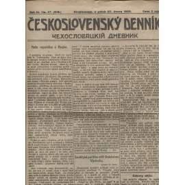 Československý denník roč. III, č. 47. Divizionnaja, 1920 (LEGIE, RUSKO, LEGIONÁŘI)