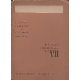Praha - Předměstí a okolí  (Josef Sudek) - Přírodní, umělecké a historické památnosti