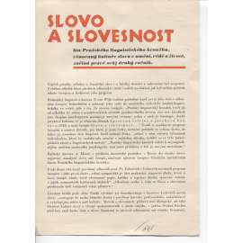 Slovo a slovesnost