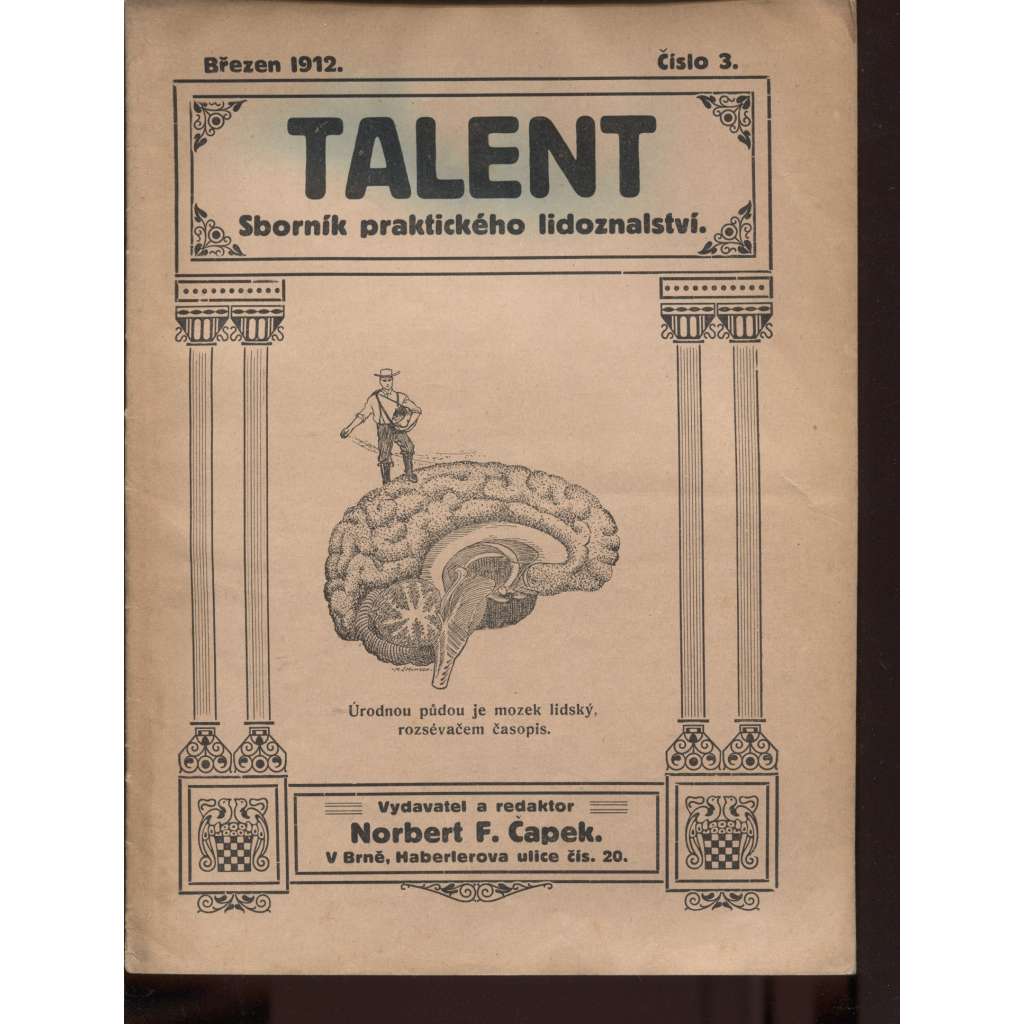 Talent, číslo 3/1912. Sborník praktického lidoznalství