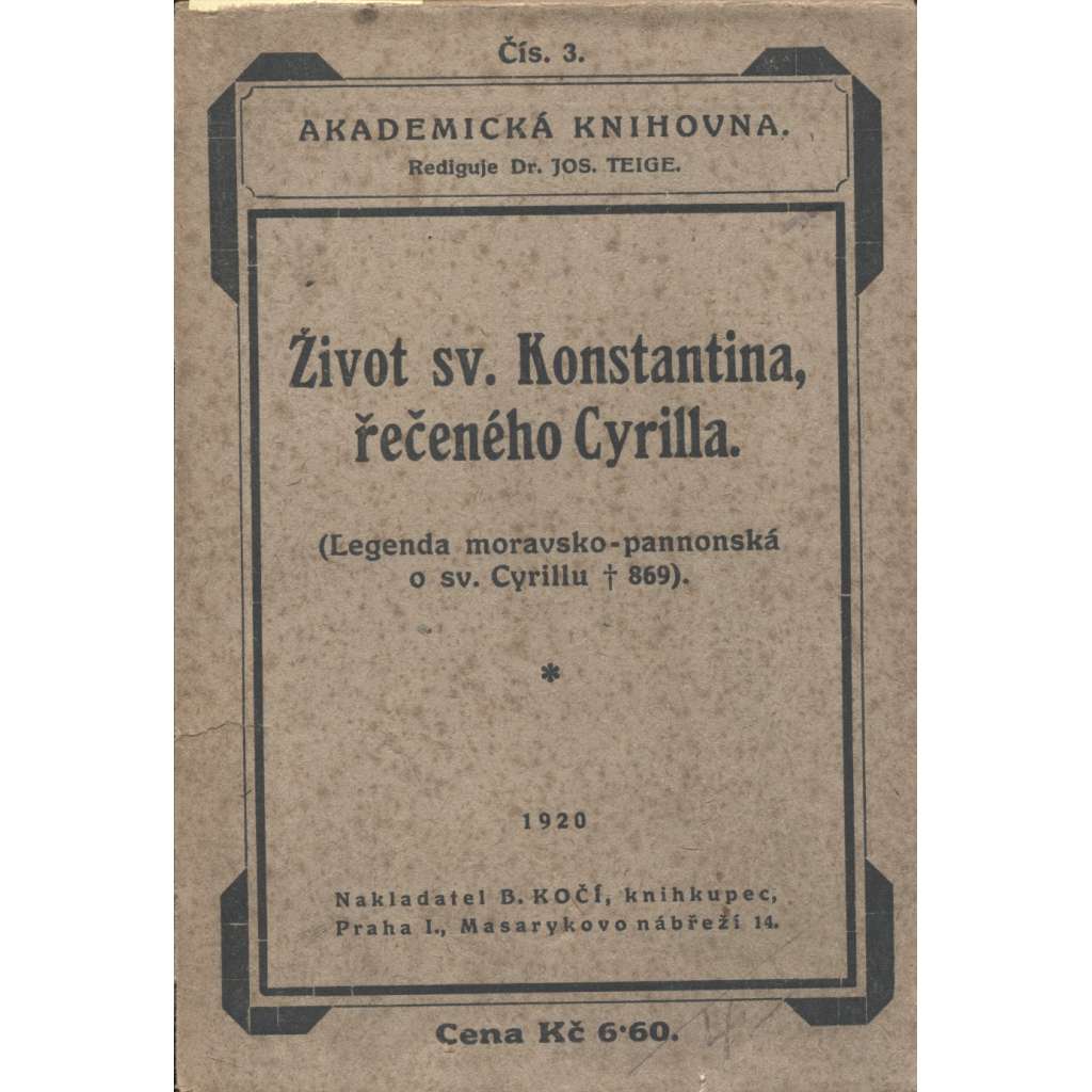 Život sv. Konstantina, řečeného Cyrilla