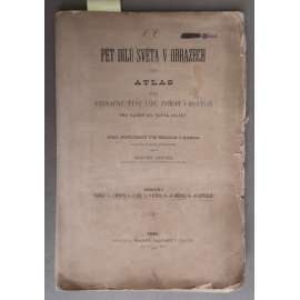 Pět dílů světa v obrazech čili Atlas - Význačné typy lidí, zvířat i rostlin pro každý díl světa zvlášť (1881) - tabule - obrazová část