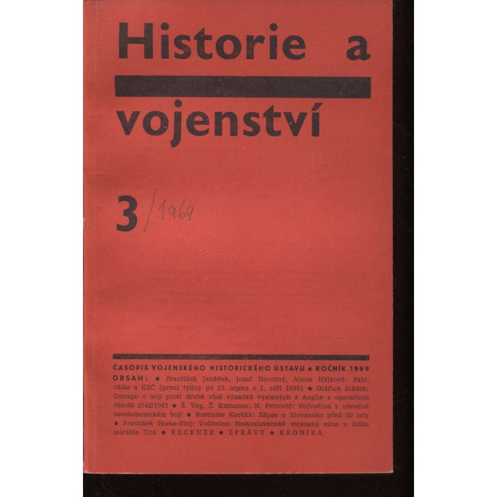 Historie a vojenství 3/1969