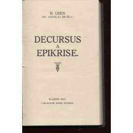 Decursus a Epikrise (Kladno, poezie)