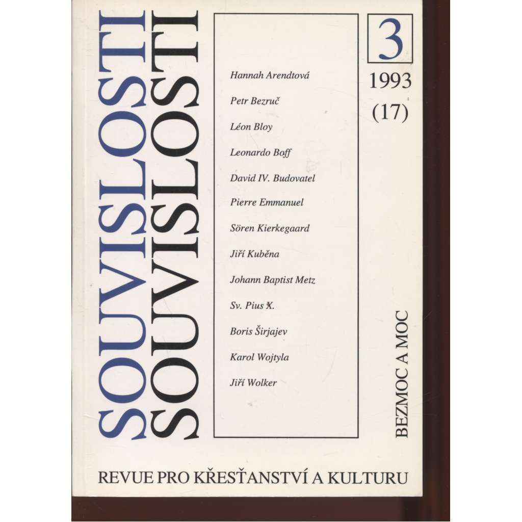 Souvislosti 3/1993 (17). Revue pro křesťanství a kulturu