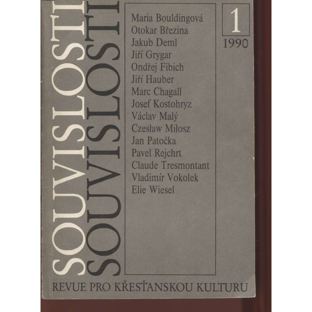 Souvislosti 1/1990. Revue pro křesťanskou kulturu