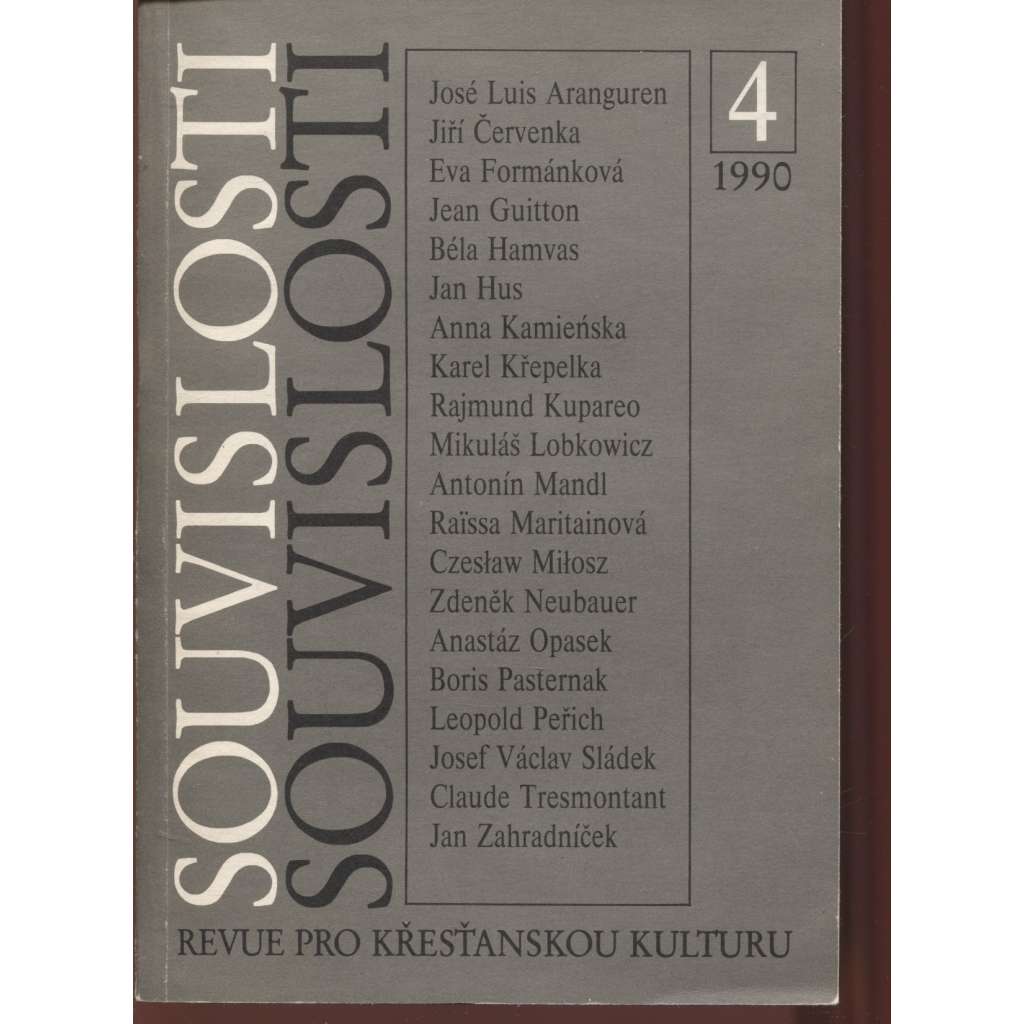 Souvislosti 4/1990. Revue pro křesťanskou kulturu