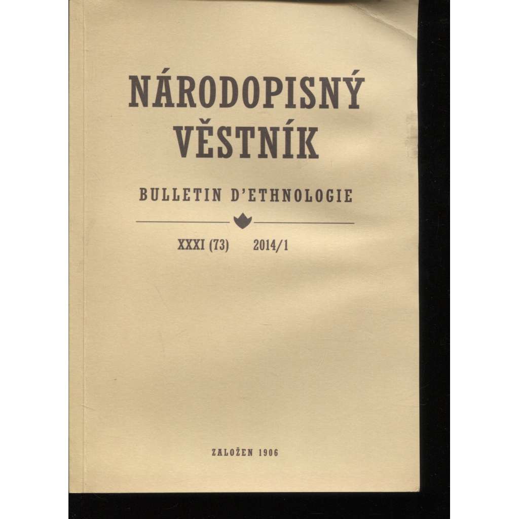 Národopisný věstník XXXI. (73), číslo 1/2014