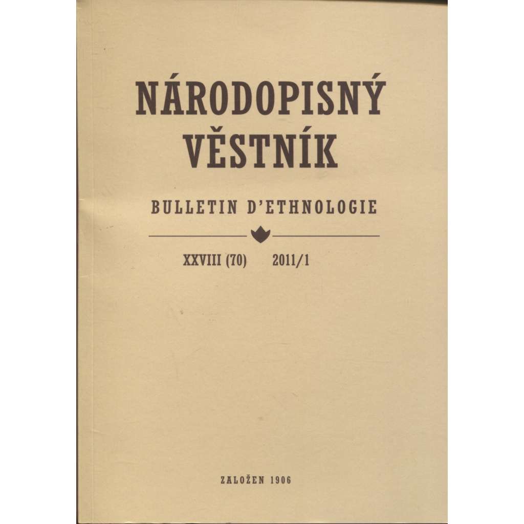 Národopisný věstník XXVIII.(70)/2011, číslo 1