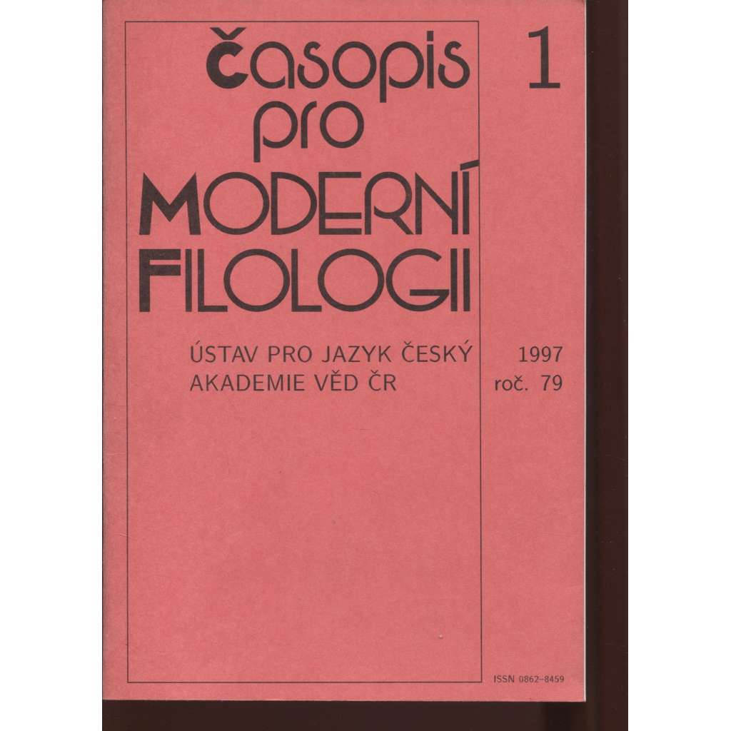 Časopis pro moderní filologii 1/1997, ročník 79 (filologie)
