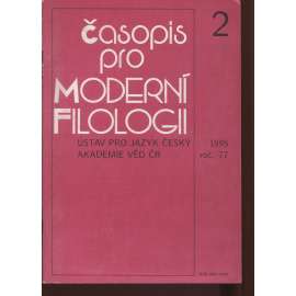 Časopis pro moderní filologii 2/1995, ročník 77 (filologie)