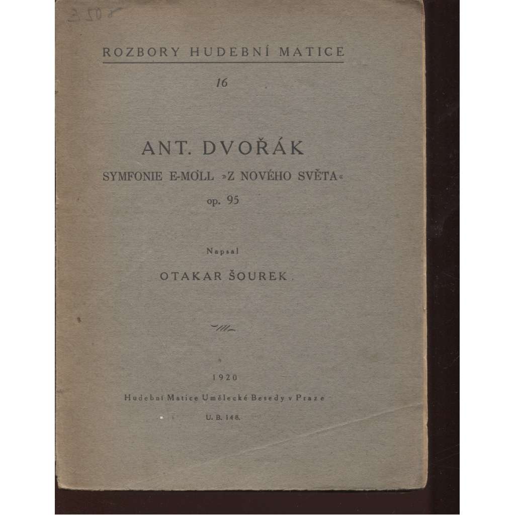 Antonín Dvořák. Symfonie E-moll "Z nového světa" op. 95