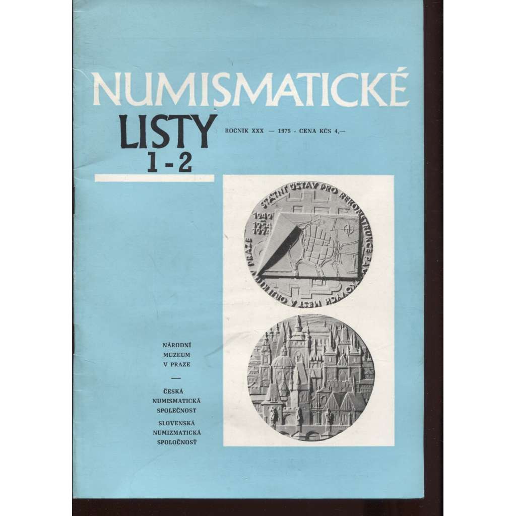 Numismatické listy, ročník XXX./1975, číslo 1-2