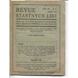 Revue šťastných lidí, ročník III., číslo 1/1931  (okultismus, náboženství, hermetismus, lékařství)