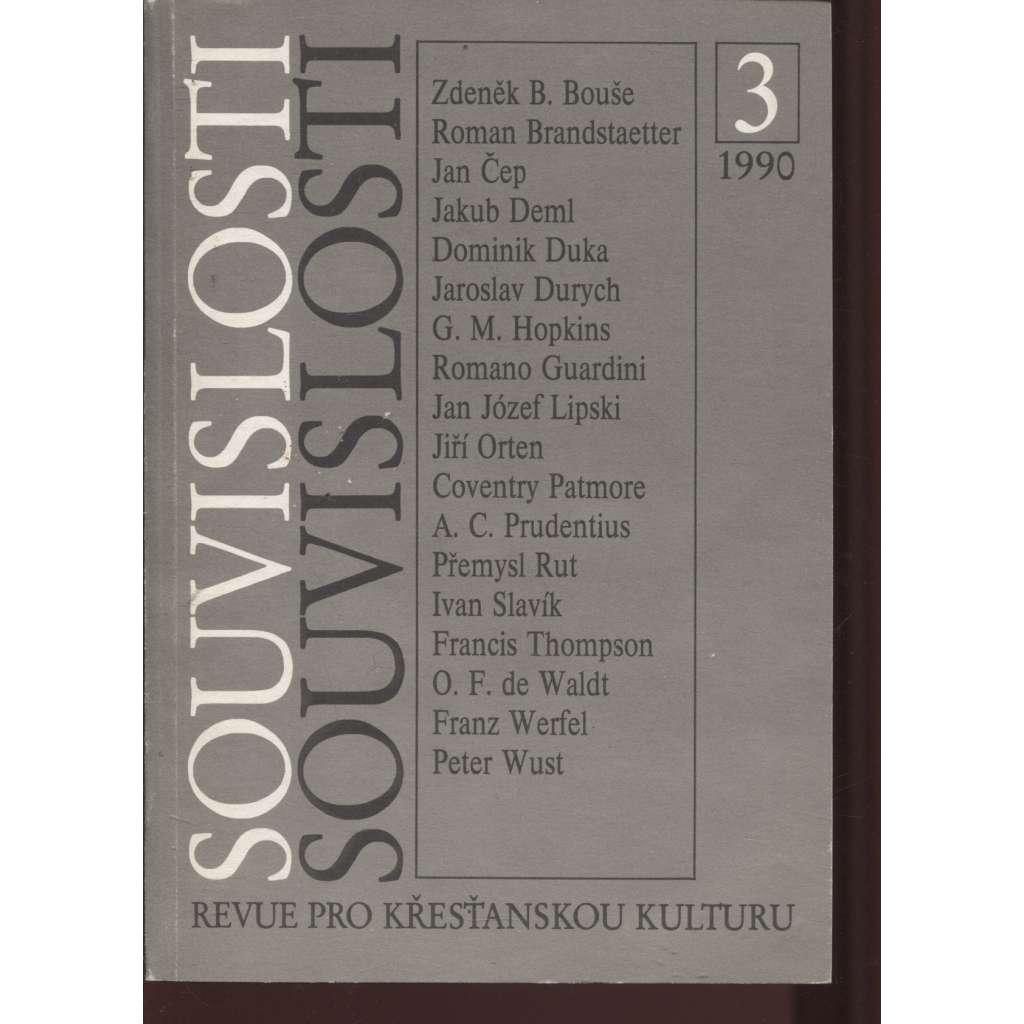 Souvislosti 3/1990. Revue pro křesťanskou kulturu