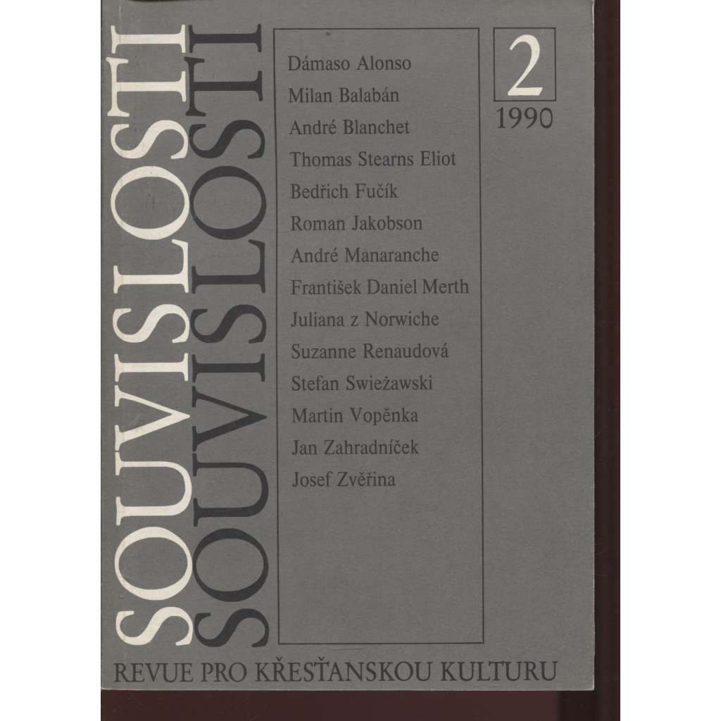 Souvislosti 2/1990. Revue pro křesťanskou kulturu