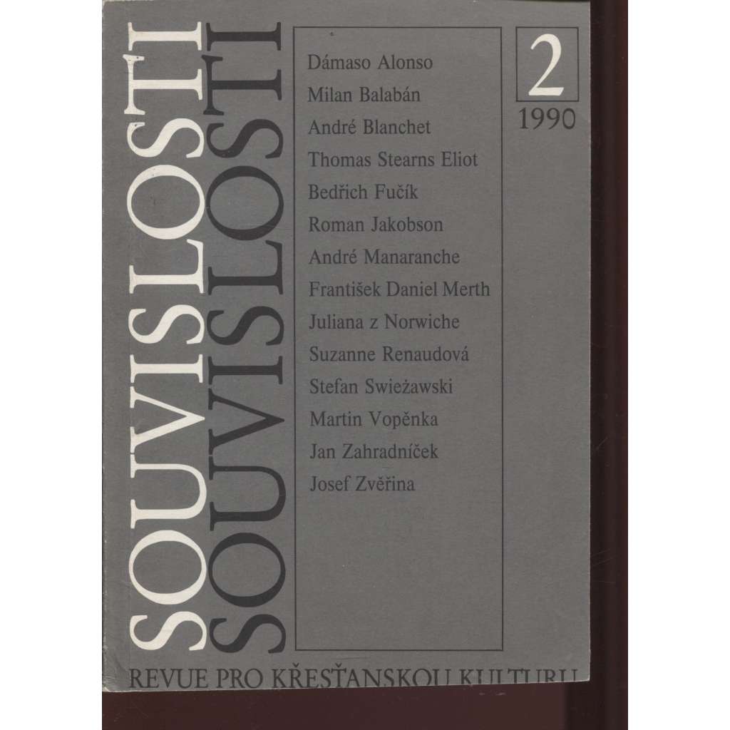 Souvislosti 2/1990. Revue pro křesťanskou kulturu
