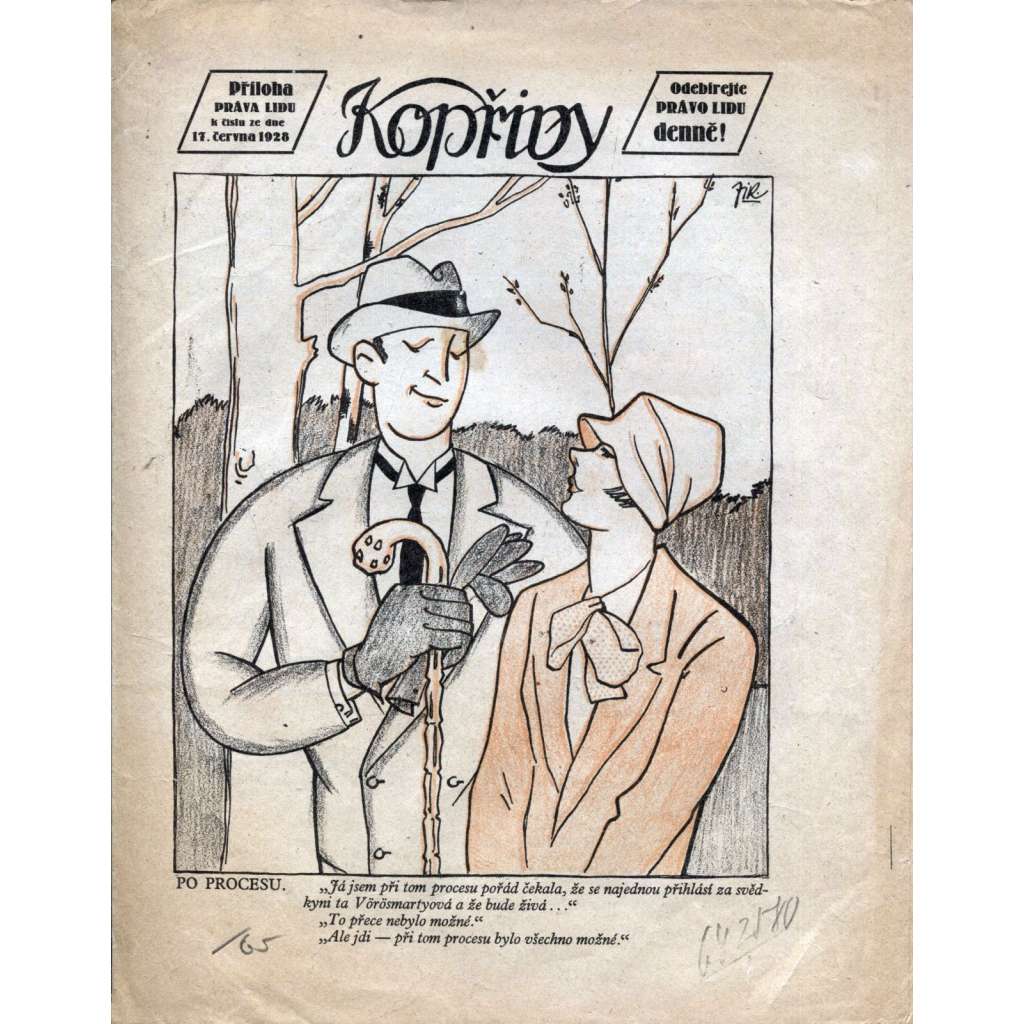 Kopřivy, ročník XXI., číslo 35/1928 (Příloha Práva lidu)