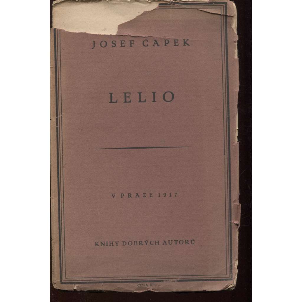 Lelio (Knihy dobrých autorů, 1917, I. vydání)