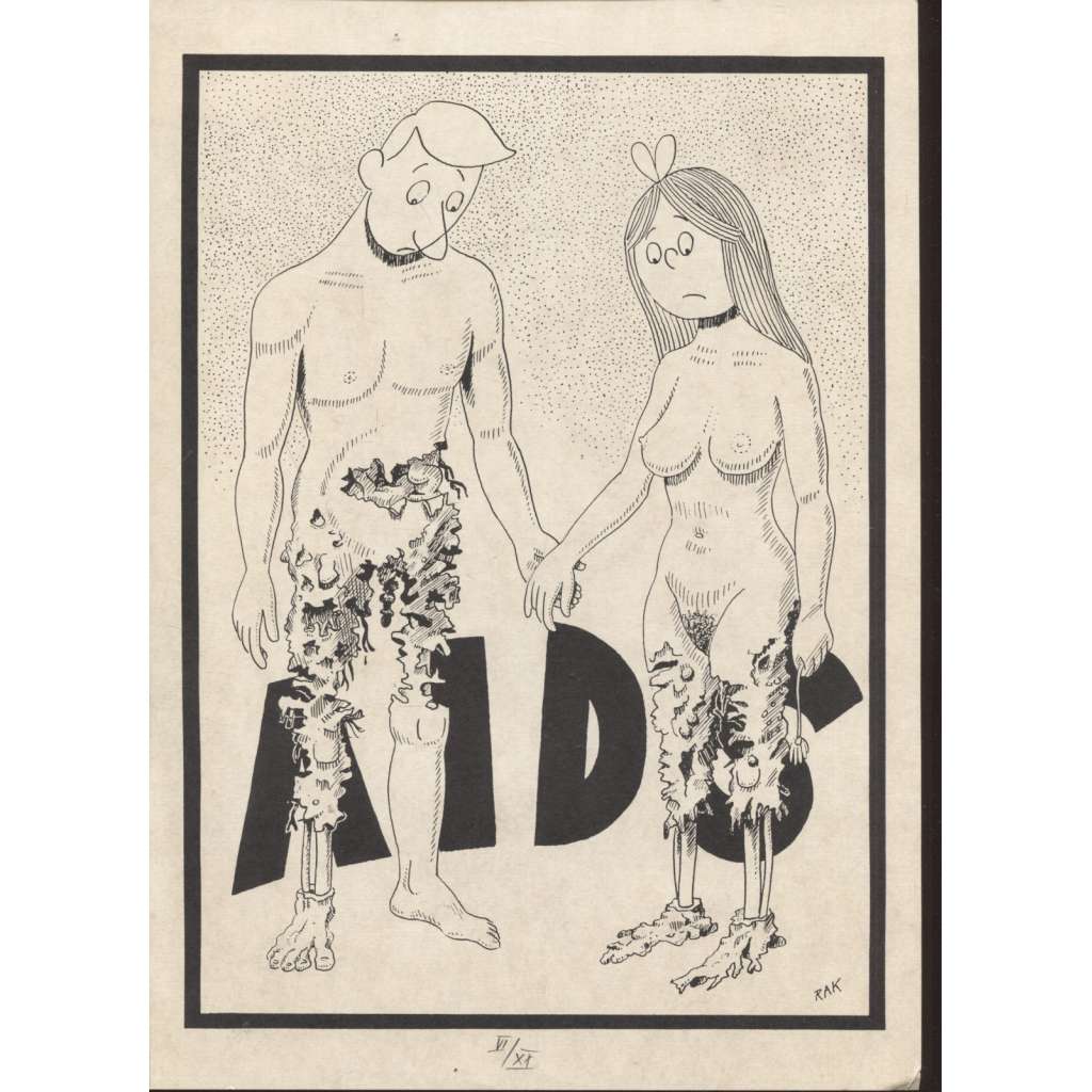 AIDS (serigrafie, Pavel Rak)