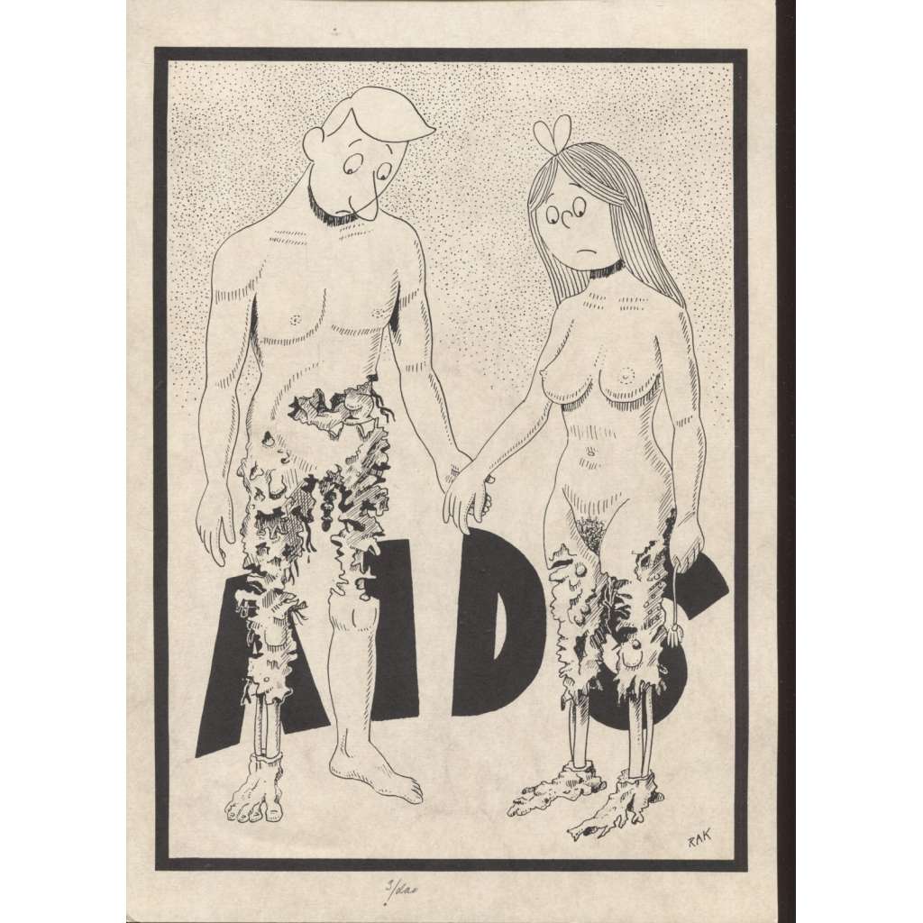 AIDS (serigrafie, Pavel Rak)