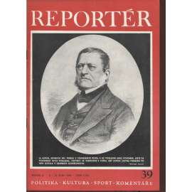 Reportér, ročník III./1968, číslo 39. Týdeník pro politiku, kulturu  a sport