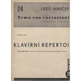 Leoš Janáček: Tema Con Variazioni (Zdenčiny variace) - klavír