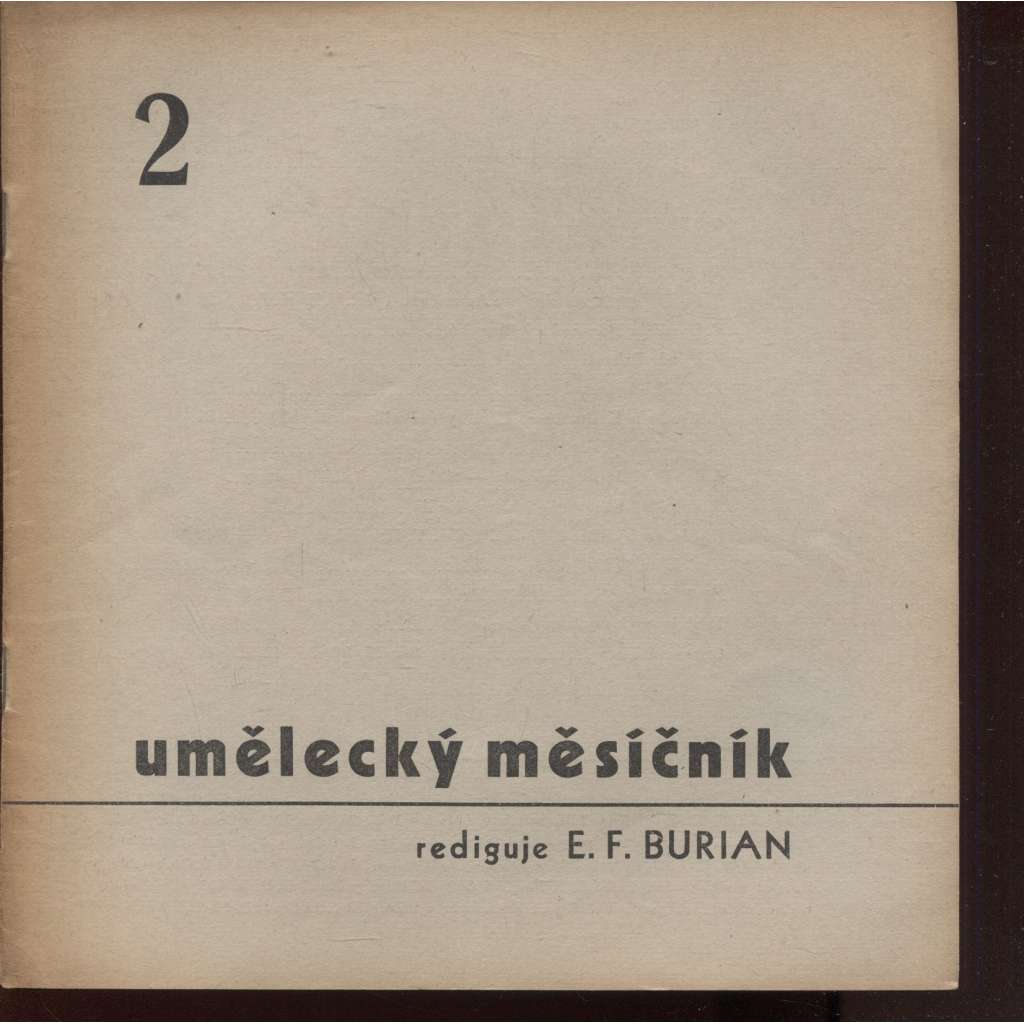 Umělecký měsíčník, ročník XIII., čísla 2.-10/1949-1950 (chybí 1. číslo) - divadlo