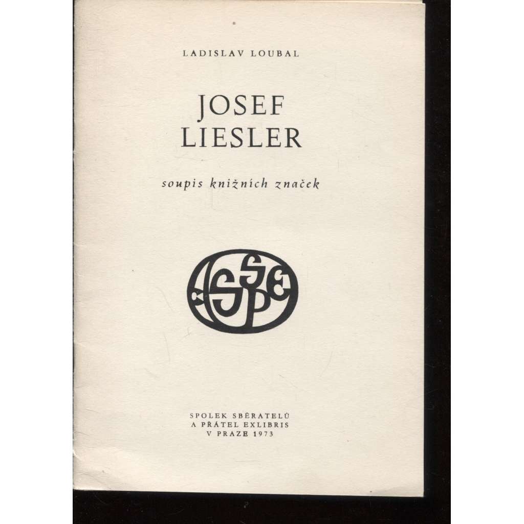 Josef Liesler - soupis knižních značek  (exlibris, bez příloh)