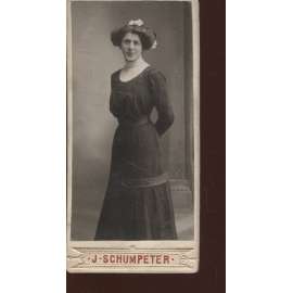 Stará fotografie - kabinetka (J. Schumpeter, Havlíčkova třída, Praha)