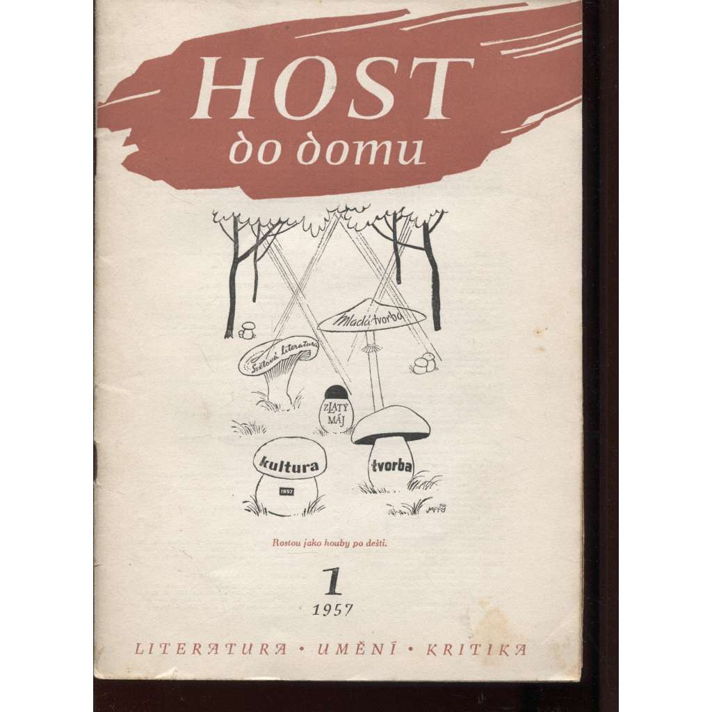 Host do domu, č. 1./1957. Měsíčník pro literaturu, umění a kritiku
