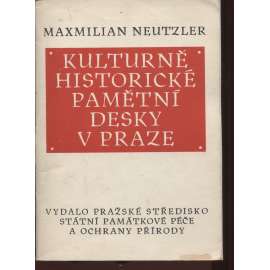 Kulturně historické pamětní desky v Praze (Praha)