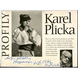 Karel Plicka [= Edice Profily] [fotografie; Praha; Slovensko; pohledy; pohlednice; podpis; první vydání]