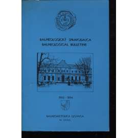 Balneologický spravodajca 1993-1994 (Slovensko, lázně, lázeňství)