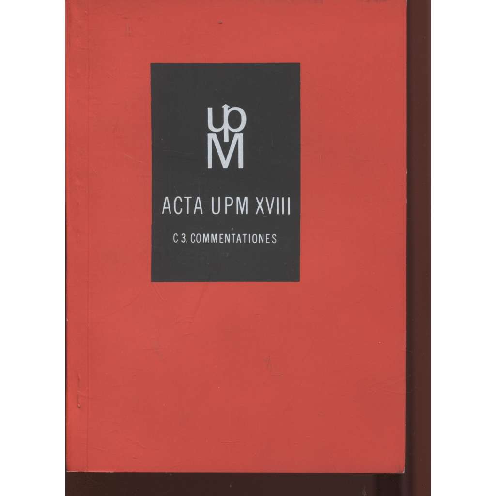 Vybrané stati o architektuře, interiéru, užitém umění a uměleckém průmyslu. Acta UPM XVIII./1984