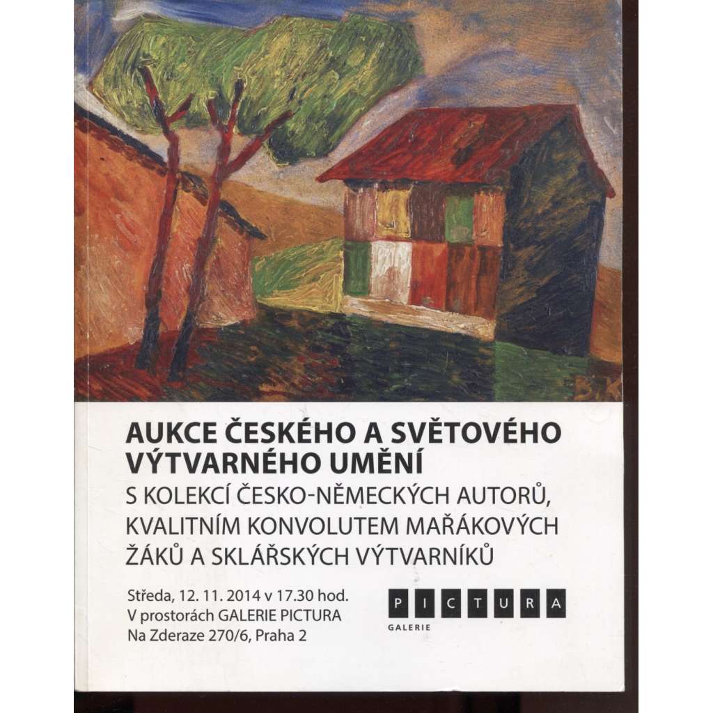 Aukce českého a světového výtvarného umění  (aukční katalog, obrazy, umění)