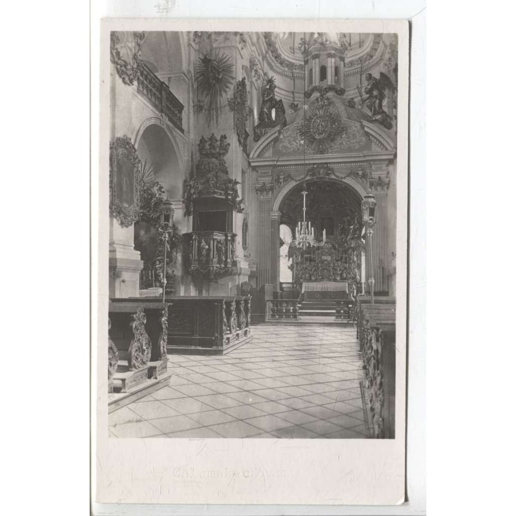 Luže, Chrudim, interiér kostela Panny Marie na Chlumku