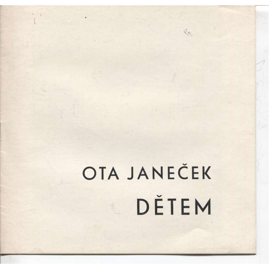 Ota Janeček - Dětem (katalog výstavy)