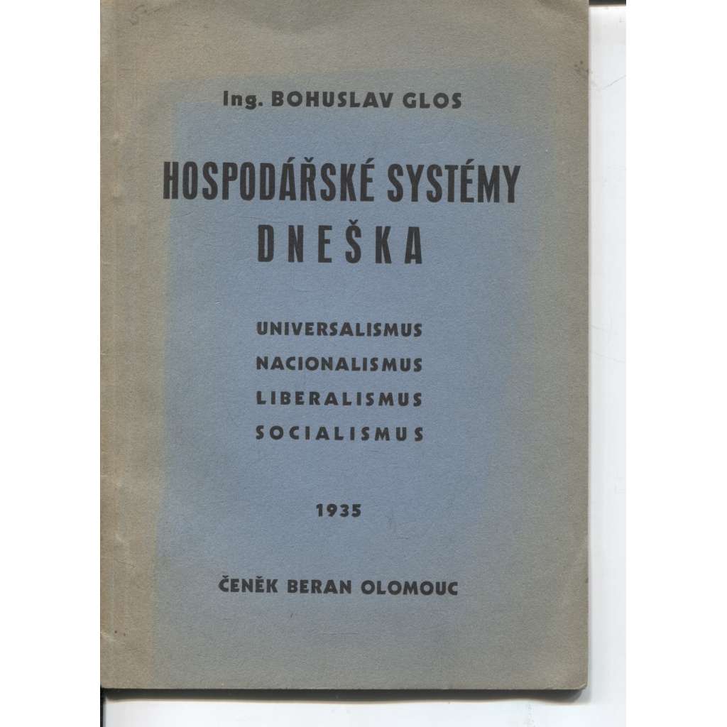 Hospodářské systémy dneška